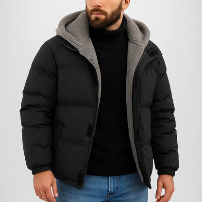 Men's Waterproof Insulated Winter Jacket Hooded Coat 4