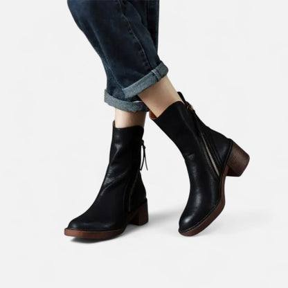 Women's Flat Boots Round Toe Breathable All-Day Comfort 11