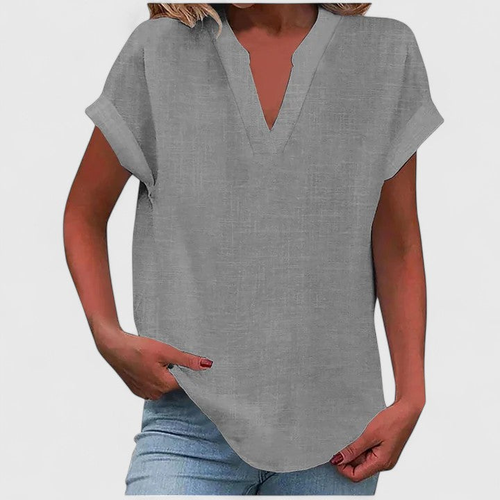Xavinah | Chic V-Neck Blouse for Everyday Wear