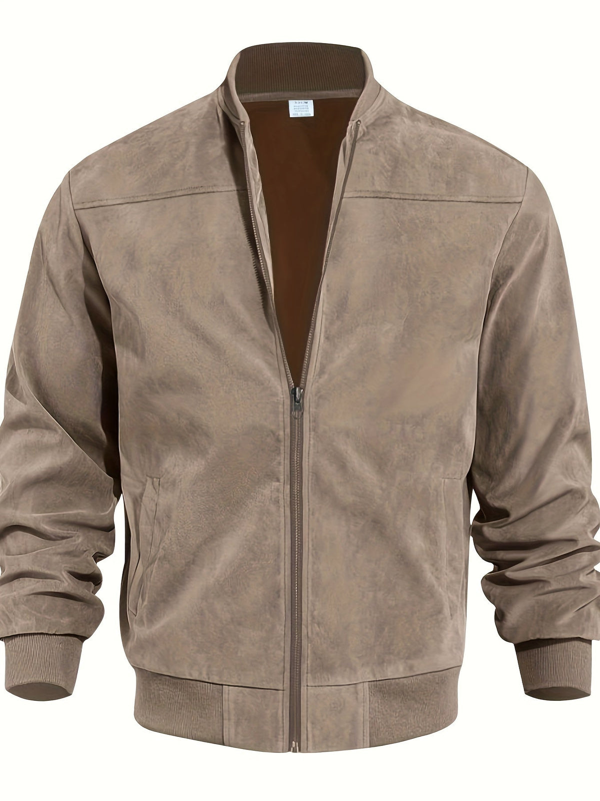 Men's Classic Fit Biker Jacket Modern Accents Coat 1