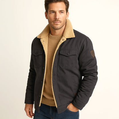Men's Winter Coat Tailored Fit Multiple Pockets Warm 8
