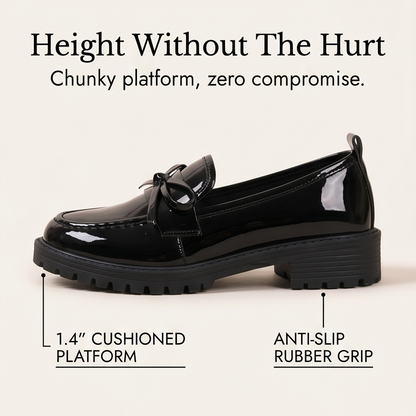 Women's Bow Loafers | Cushioned Platform Comfort 6