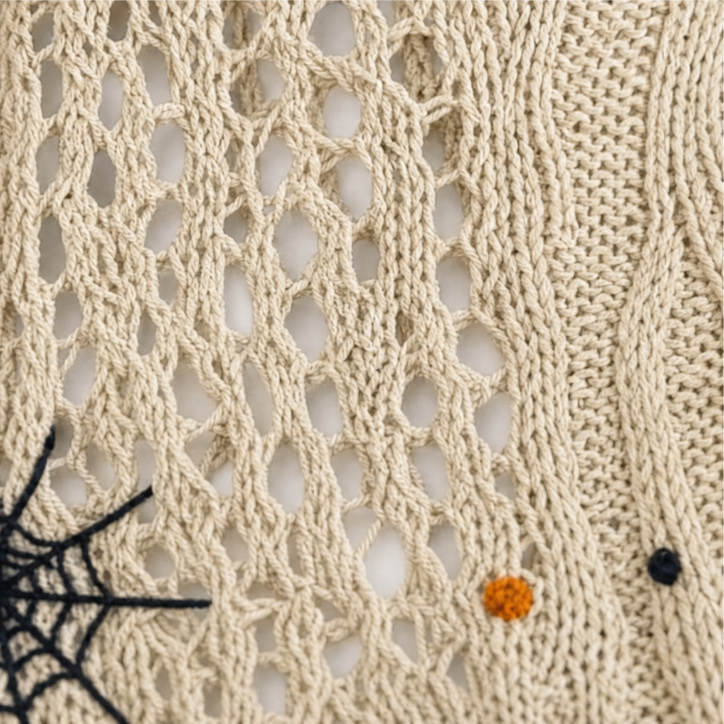 Women's Pumpkin Sweater | Open-Knit Crochet Design 10