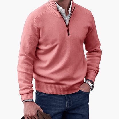 Edmund | Men's Knit Half-Zip Pullover Sweater Quarter-Zip Sweater
