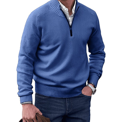 Edmund | Men's Knit Half-Zip Pullover Sweater Quarter-Zip Sweater