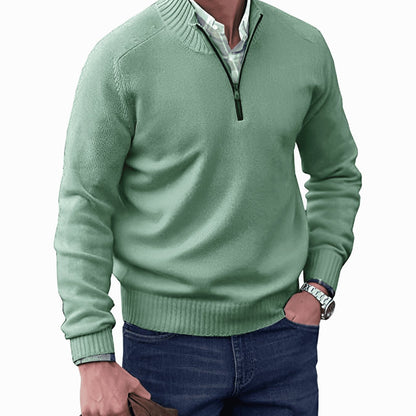 Edmund | Men's Knit Half-Zip Pullover Sweater Quarter-Zip Sweater