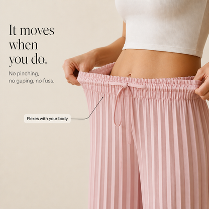 Women's Wide-Leg Trousers | Pleated Front & Drawstring Waist 5