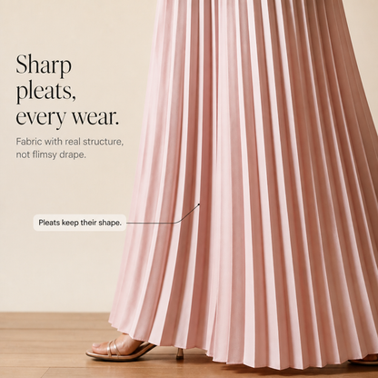 Women's Wide-Leg Trousers | Pleated Front & Drawstring Waist 8