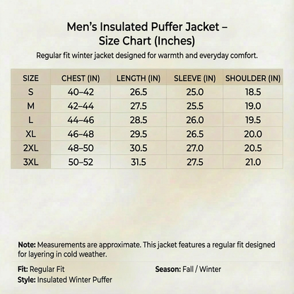 Men's Puffer Jacket | Water-Resistant & Warm 5