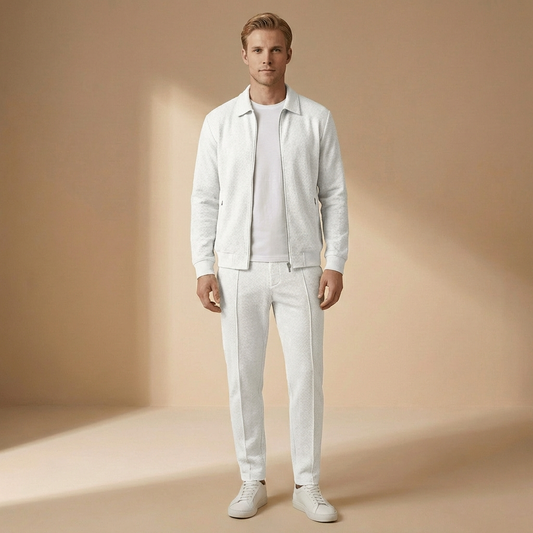 Men's Two-Piece Tracksuit | Zip-Up & Tapered Fit 1
