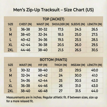 Men's Zip-Up Tracksuit Set | Structured Fit & Stand Collar 6