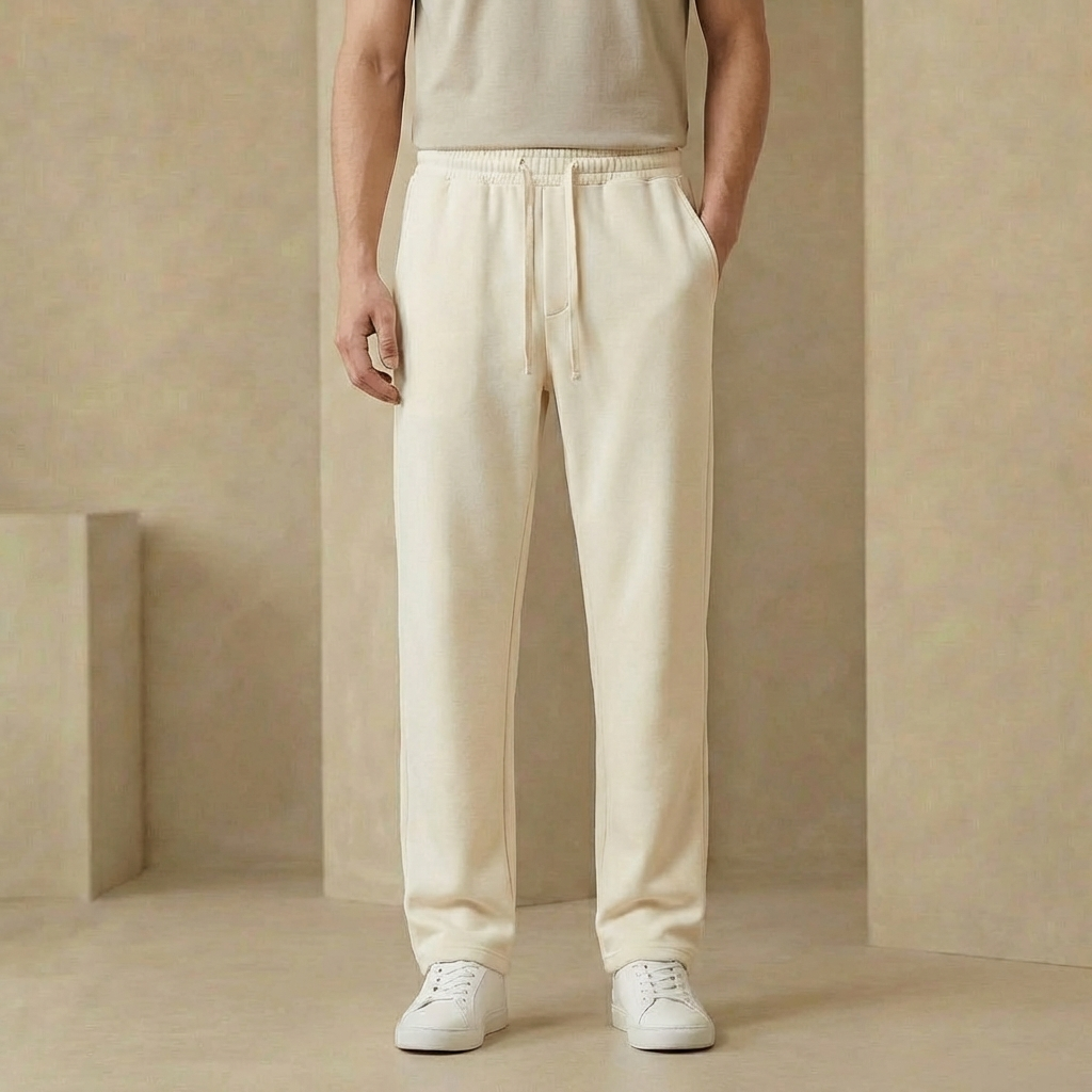 Men's Relaxed Straight Leg Sweatpants Drawstring Joggers 1