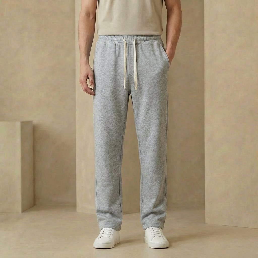 Men's Relaxed Straight Leg Sweatpants Drawstring Joggers 3