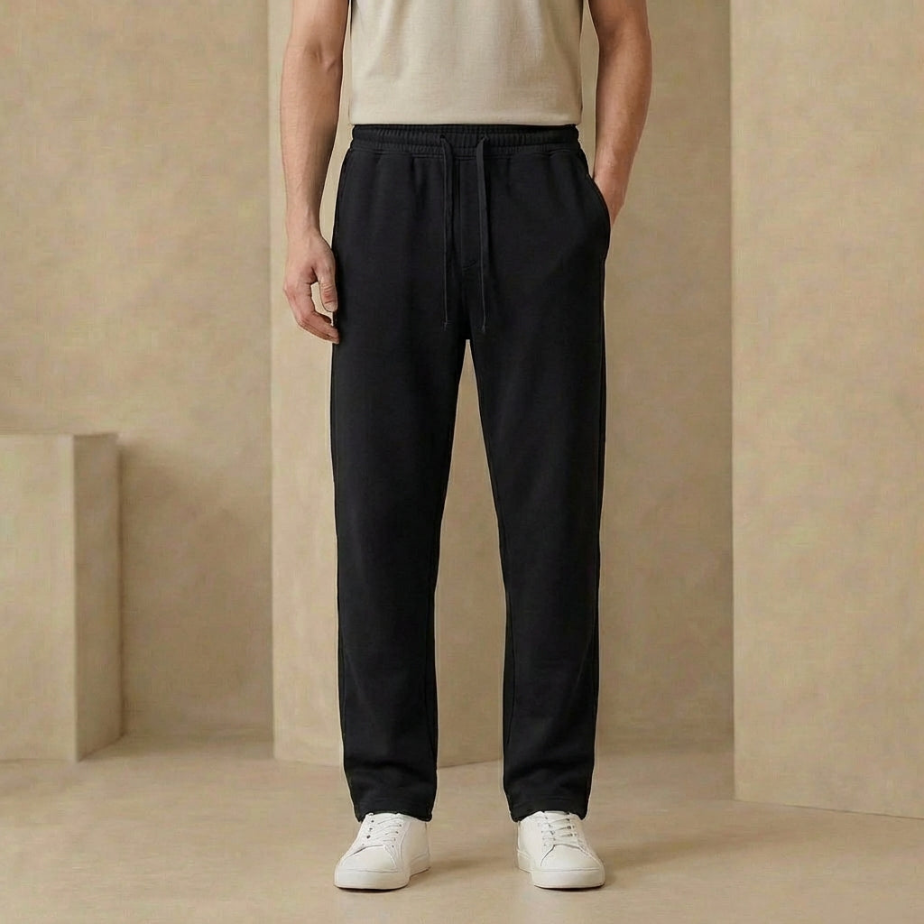 Men's Relaxed Straight Leg Sweatpants Drawstring Joggers 2