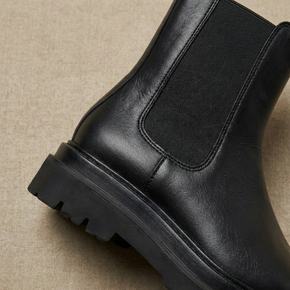 Women's Chelsea Boots Platform Lug Sole Ankle Booties 2