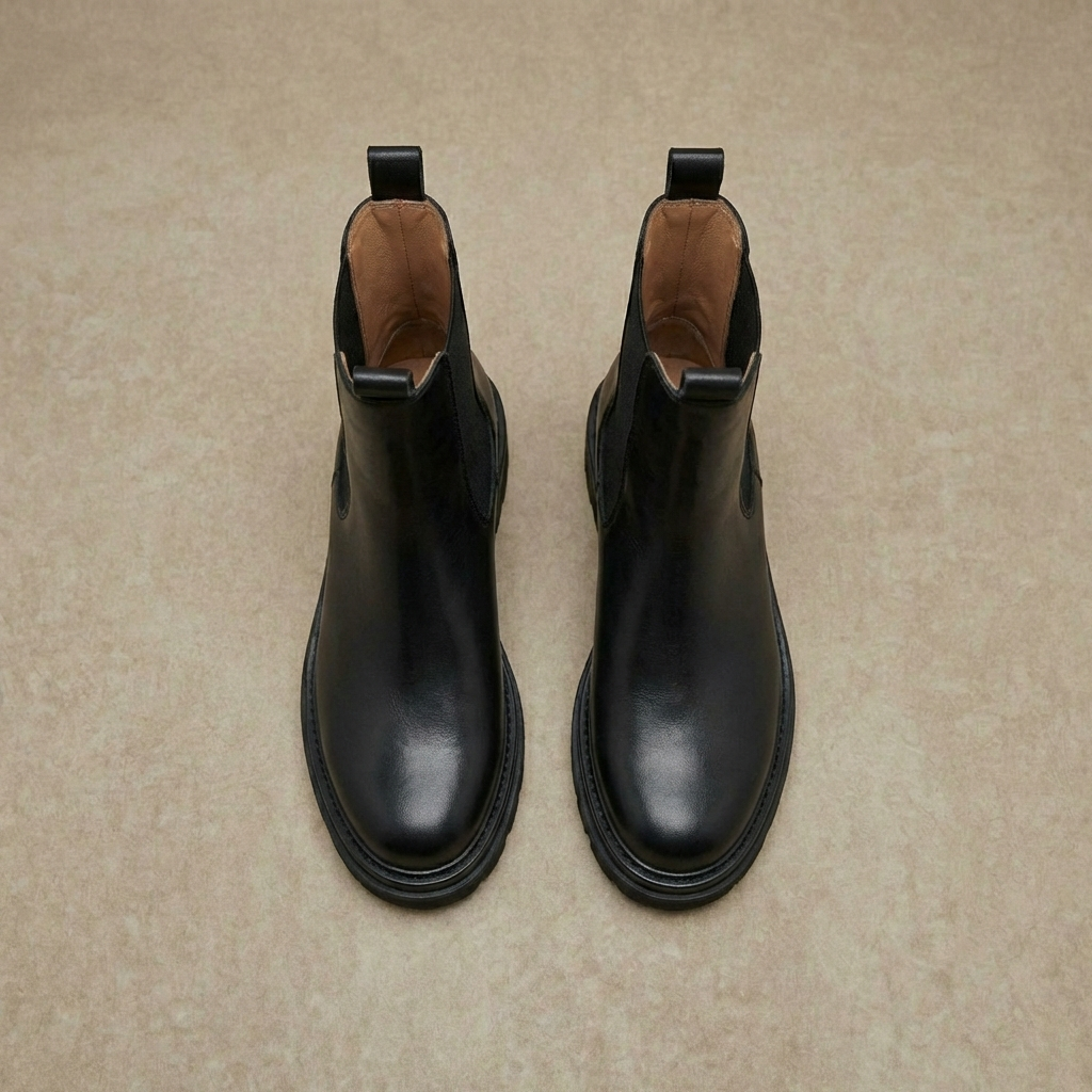 Women's Chelsea Boots Platform Lug Sole Ankle Booties 3