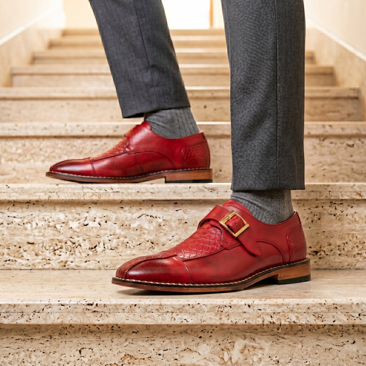 Men's Monk Strap Shoes | Goodyear Welt Construction 6