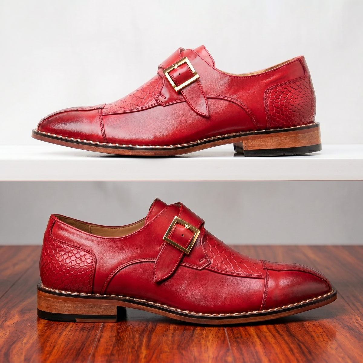 Men's Monk Strap Shoes | Goodyear Welt Construction 4