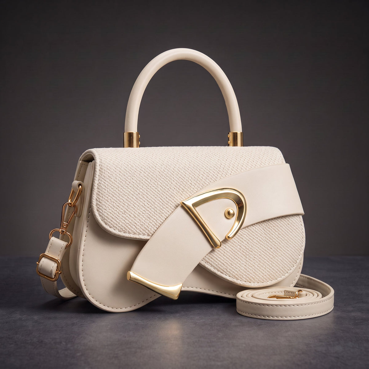 Women's Crossbody Bag Adjustable Strap Statement Buckle 5