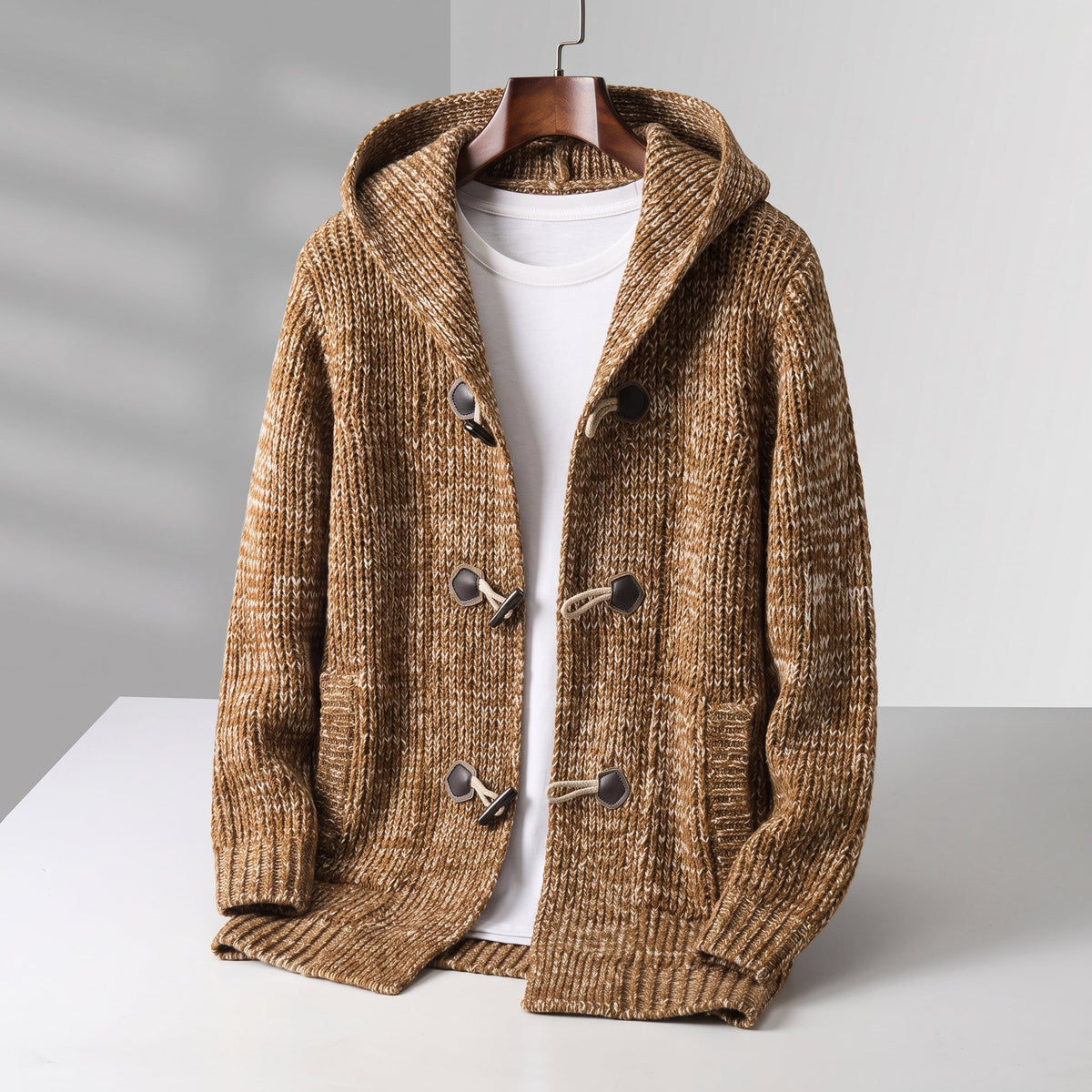 Women's Hooded Knit Cardigan | Toggle Closure & Deep Pockets 4