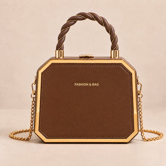 Women's Top Handle Bag | Hexagonal Frame & Hardware 1
