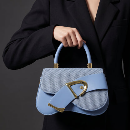 Women's Crossbody Bag Adjustable Strap Statement Buckle 7