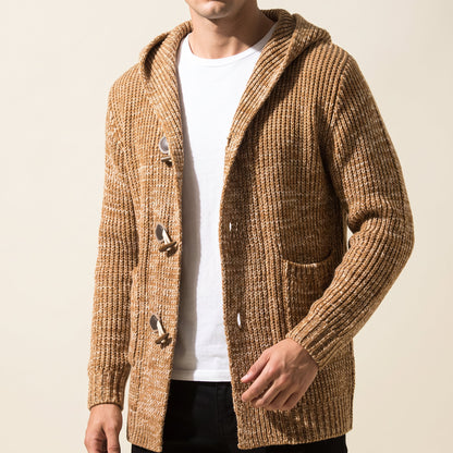 Women's Hooded Knit Cardigan | Toggle Closure & Deep Pockets 1