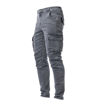Marcus - Men's Slim Fit Denim Jeans with Multiple Pockets - Jeans - Black - Davies & Cooper
