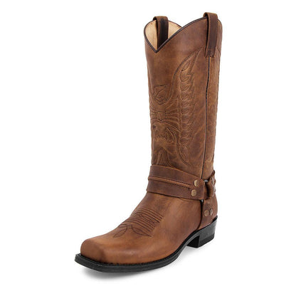 Men's Cowboy Boots | Square Toe & Stitched Shaft 2