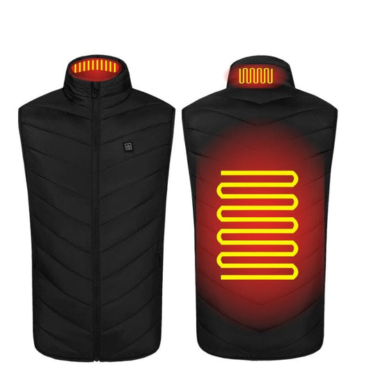 Men's USB Heated Vest Stand Collar Quilted Gilet Jacket 1