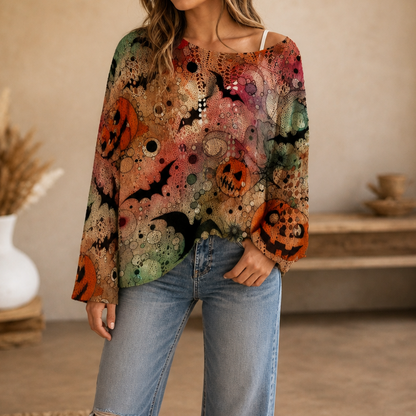 Women's Pumpkin Sweater | Open-Knit Crochet Design 14