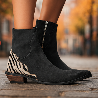 Women's Chelsea Boots | Side Zip & Low Cuban Heel 8