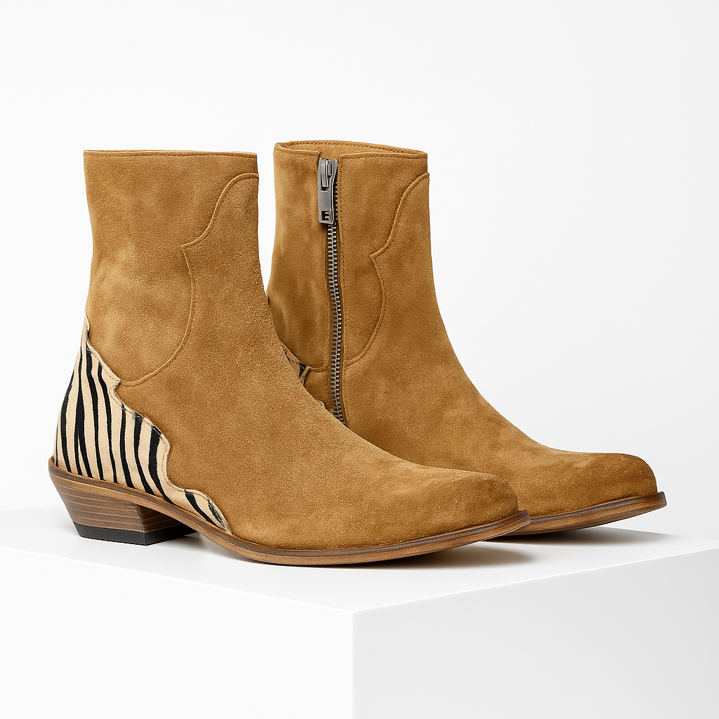 Women's Chelsea Boots | Side Zip & Low Cuban Heel 1