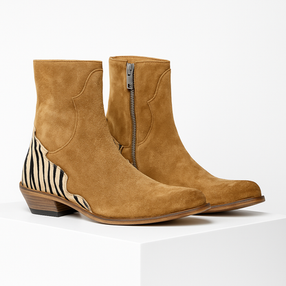 Women's Chelsea Boots | Side Zip & Low Cuban Heel 1